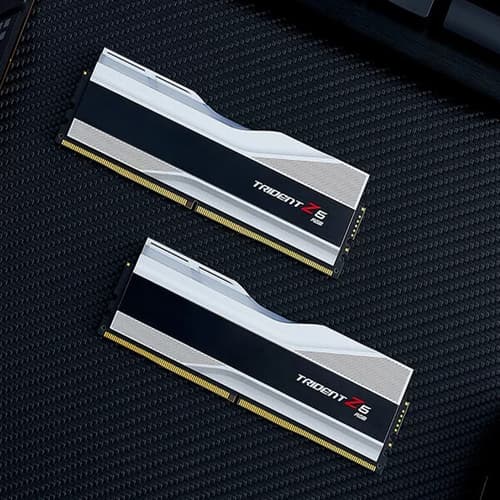 G.Skill Trident Z5 RGB 64GB (32GBx2) DDR5 6000MHz Desktop RAM (Metallic Silver)